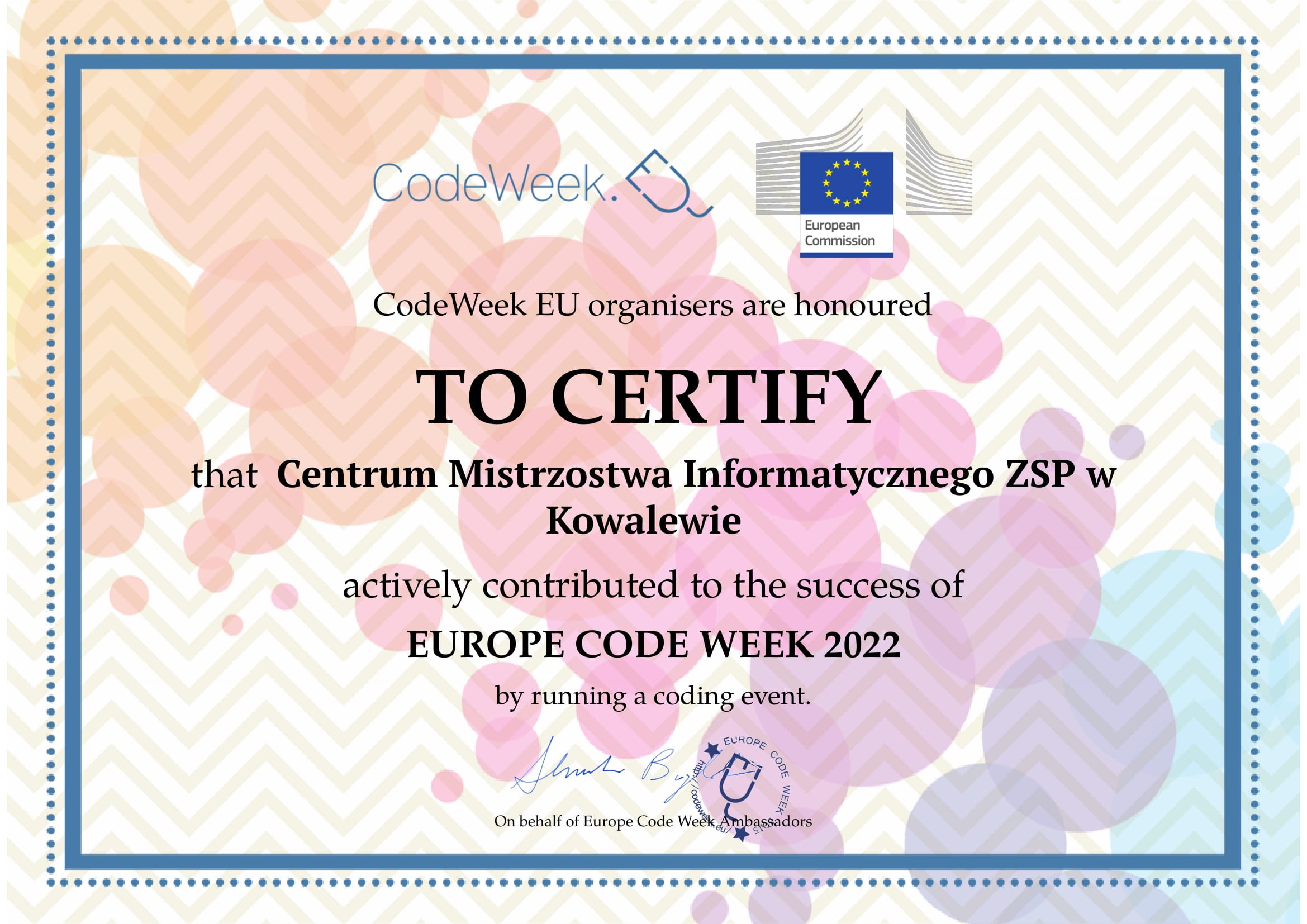 certyfikat 2022cmi