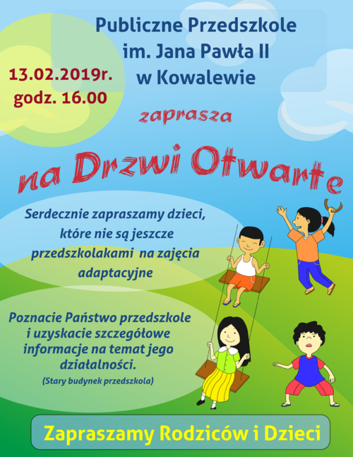 plakat przedszkole 1